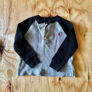 Polo Ralph Lauren Toddler Boys Waffle Knit Henley - Size 2T